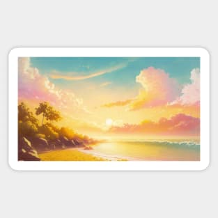 seaside pastel Sticker